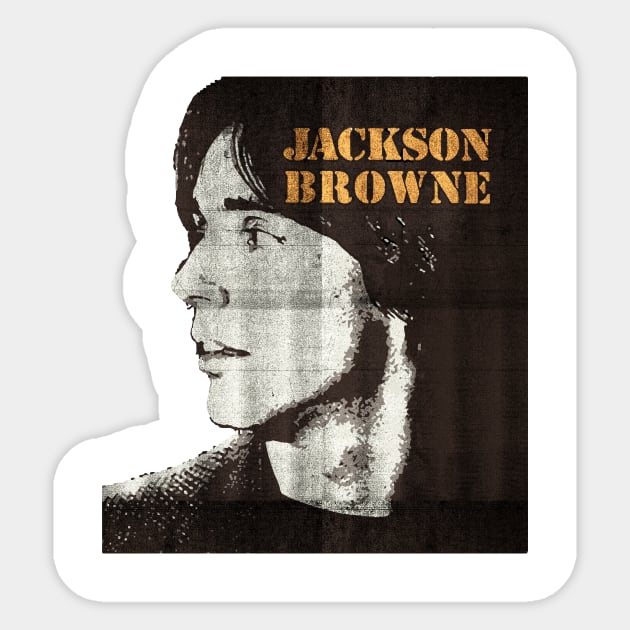 jackson browne Sticker by MustGoon